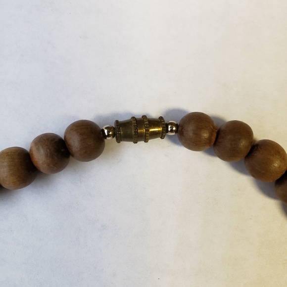 Vintage Retro Wooden Bead Necklace - Picture 5 of 5